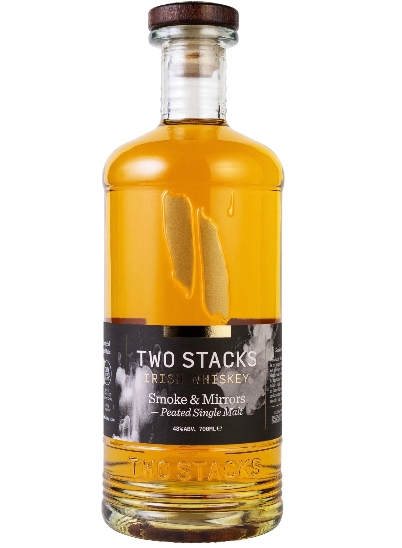 TWO STACKS Smoke & Mirrors Peated Single Malt 48% 700ml (トュースタックス スモーク&ミラーズピーテッドシングルモルト)
