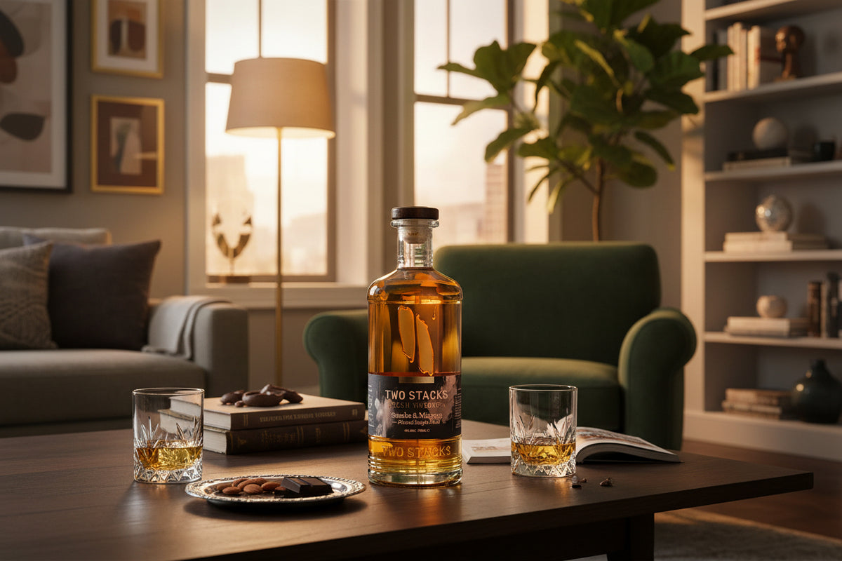 TWO STACKS Smoke & Mirrors Peated Single Malt 48% 700ml|トゥースタッフス スモーク&ミラーズ ピーテッドシングルモルト