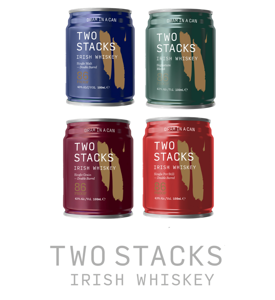 ウイスキーストレート缶 TWO STACKS -Dram in a can - ４種４缶飲み比べセット 43% 100ml x 4