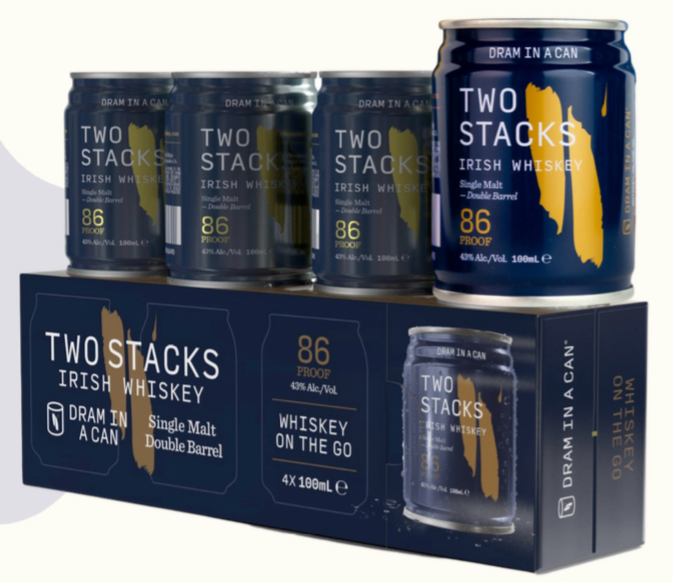 TWO STACKS -Dram in a can - シングルモルト4缶