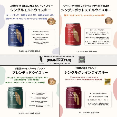 TWO STACKS -DRAM IN A CAN- Blended Whiskey ( トュースタックス