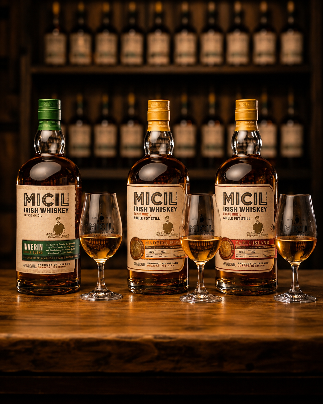 MICIL ミシルアイリッシュウイスキー 3種セット (700ml x3)